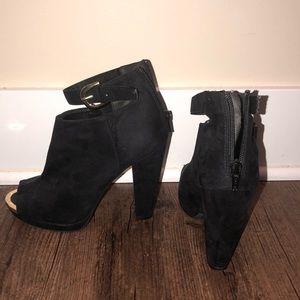 Suede High Heel Boots